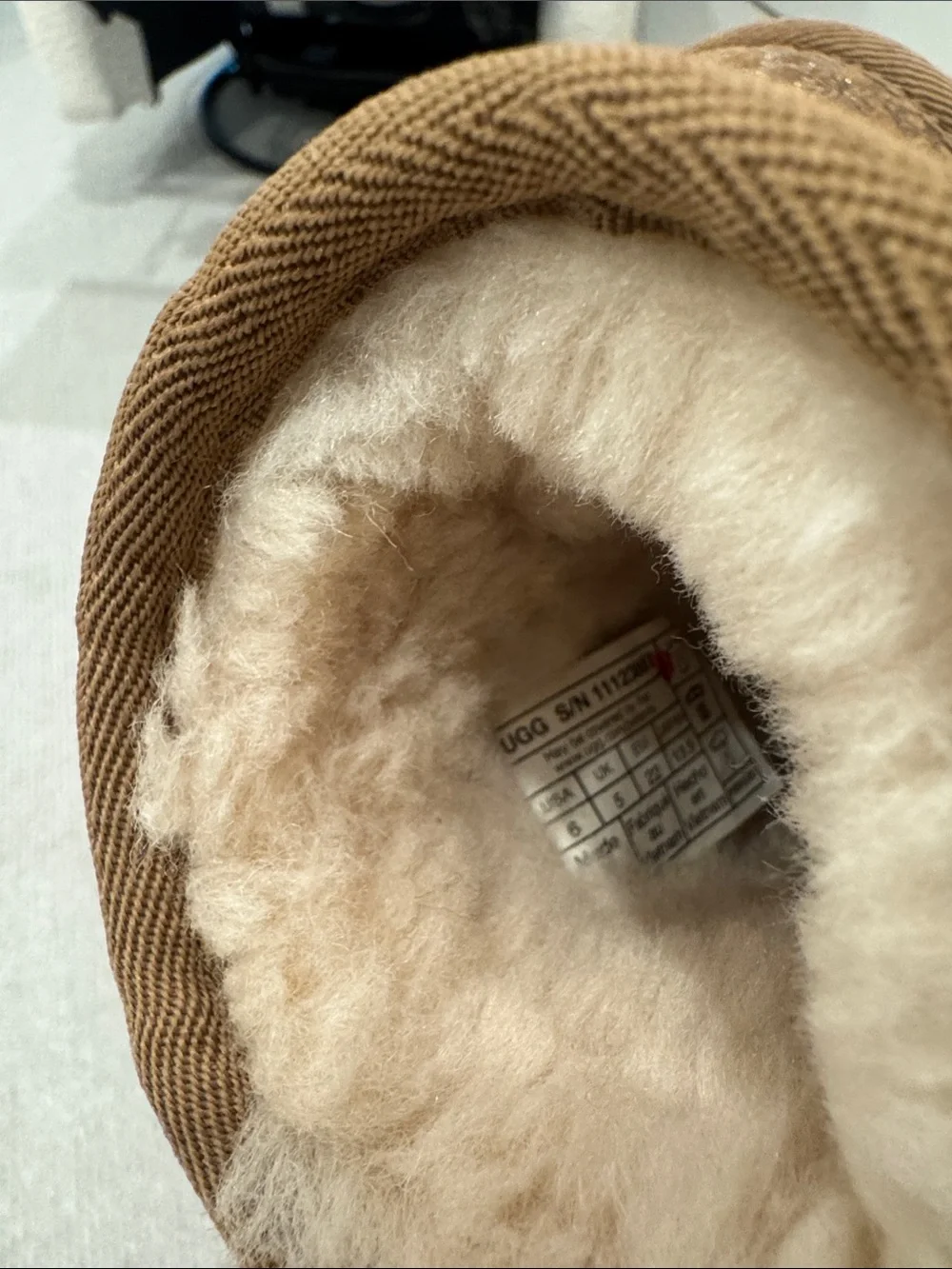 UGG Kids Chestnut Glitter Shearling Boots